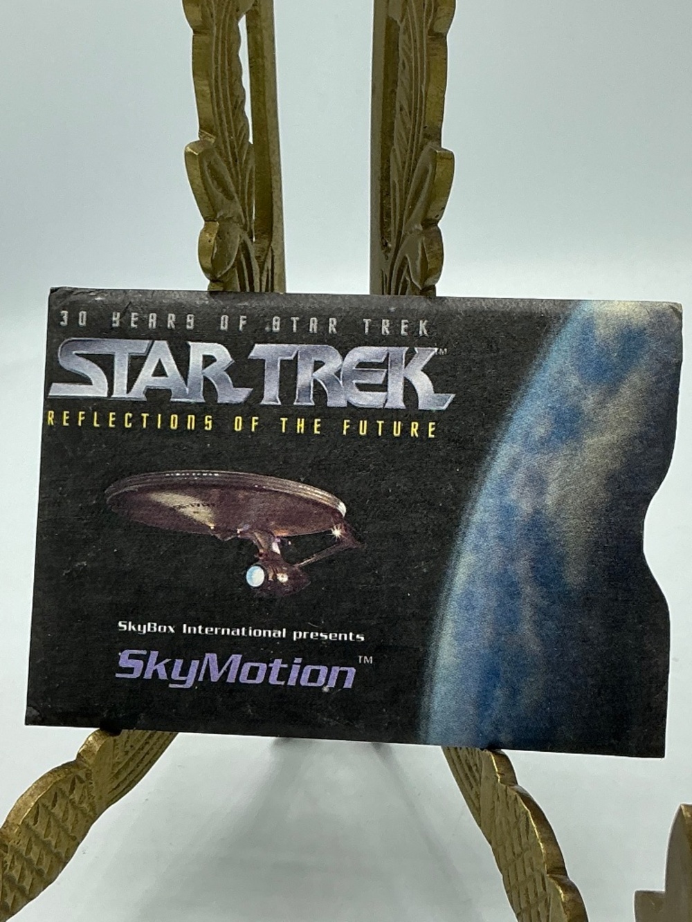 1995 SkyBox Star Trek 30 Years SkyMotion Card 1 USS Enterprise W/ Sleeve